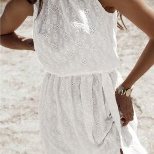 Elegant White Lace Dress